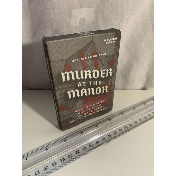 Murder At The Manor Mystery Card Game-NEW 2 Team/4 Players Puzzle Game Clue - Picture 1 of 4